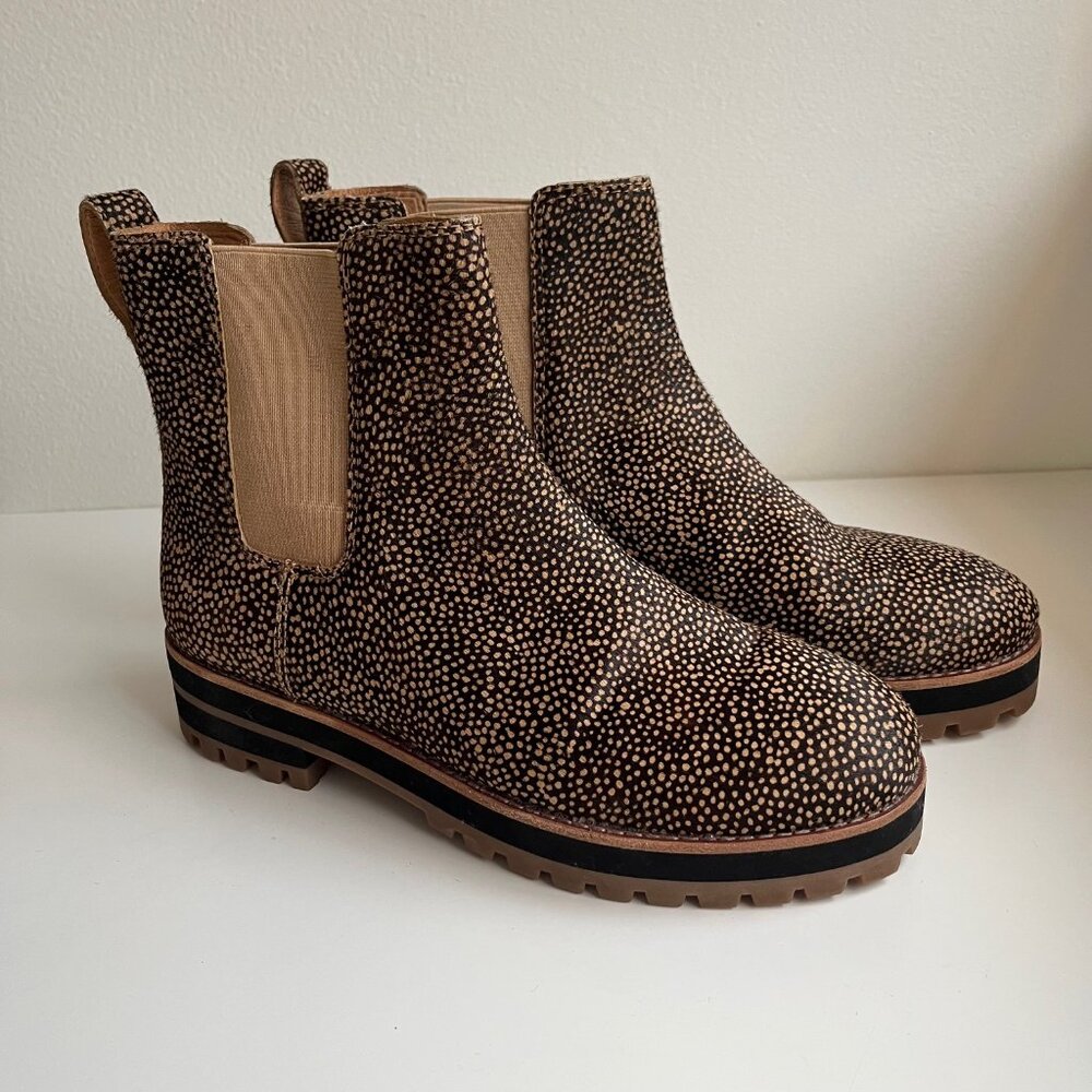 New! Madewell The Citywalk Lugsole Chelsea Boot in Calf Hair | Size 6 - Picture 5 of 7